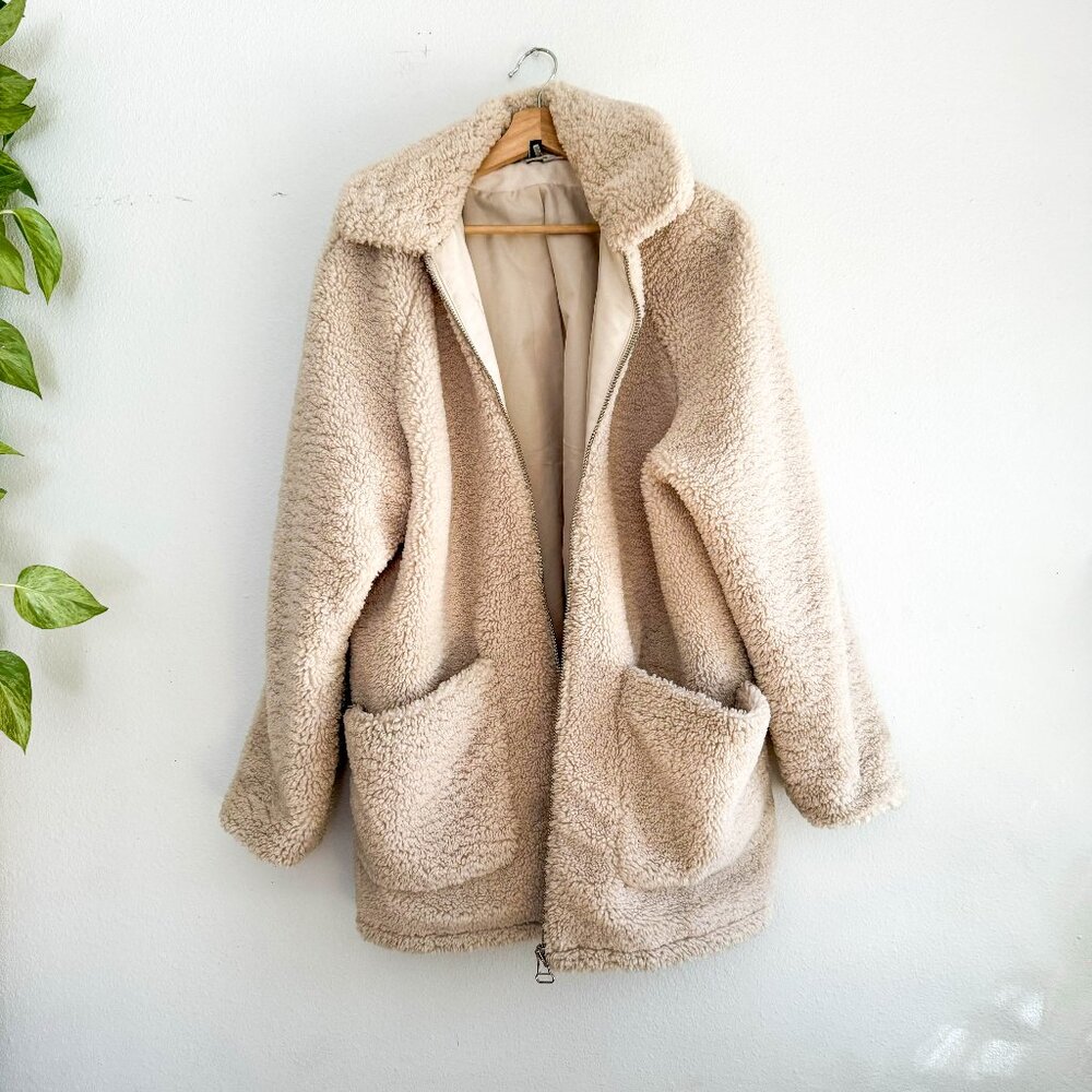 H&M Teddy coat